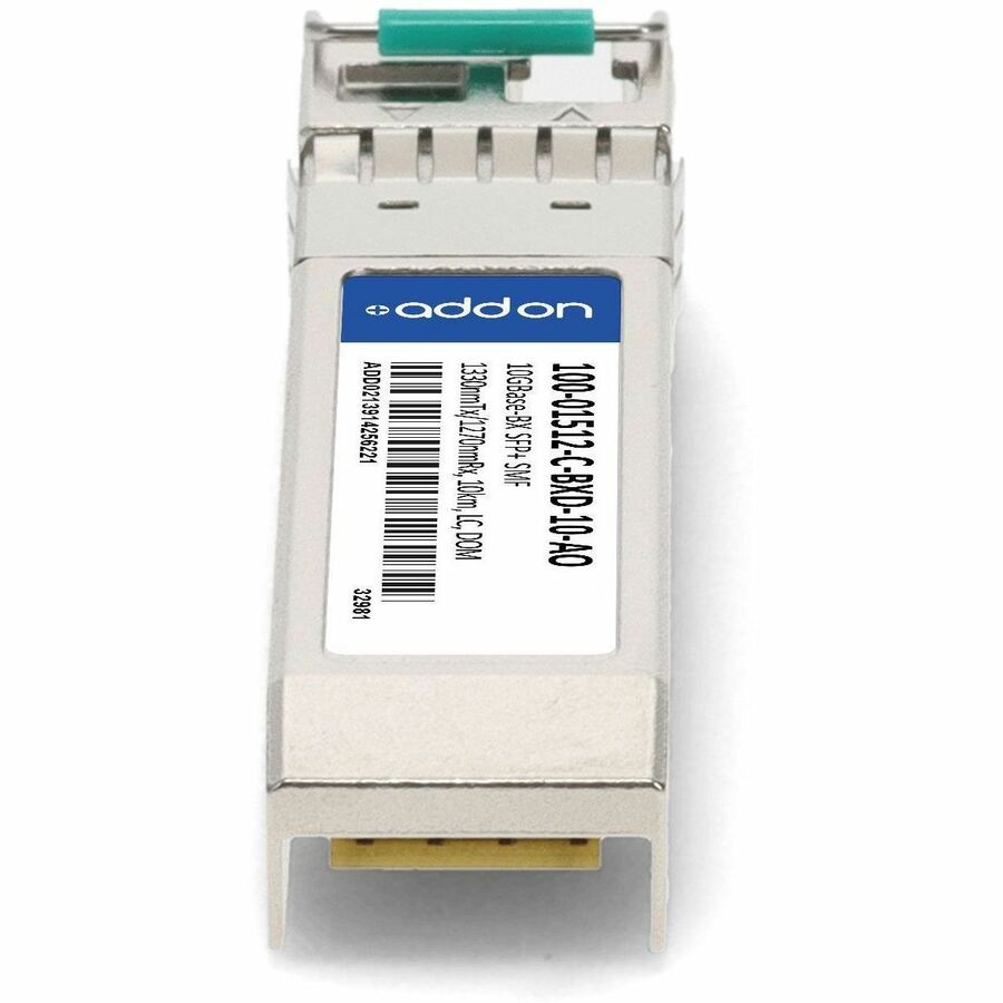 AddOn Calix 100-01512-C-BXD-10 Compatible TAA Compliant 10GBase-BX SFP+ Transceiver (SMF, 1330nmTx/1270nmRx, 10km, LC, DOM)