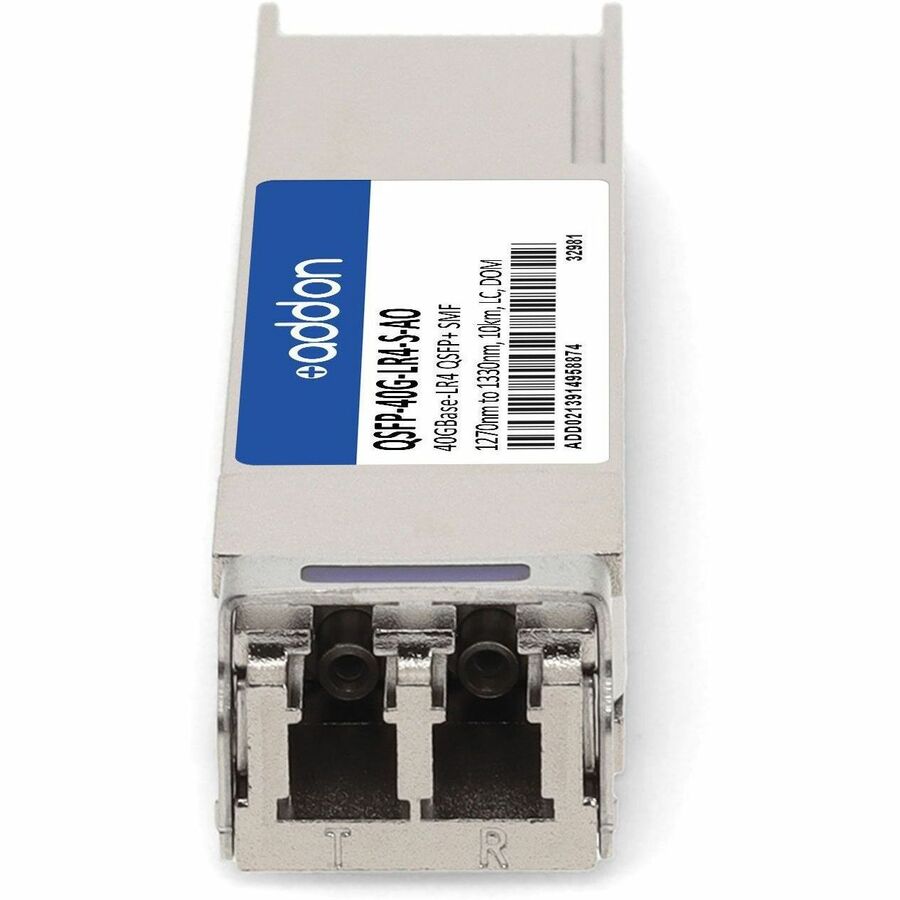 AddOn Cisco QSFP-40G-LR4-S Compatible TAA Compliant 40GBase-LR4 QSFP+ Transceiver (SMF, 1270nm to 1330nm, 10km, LC, DOM)