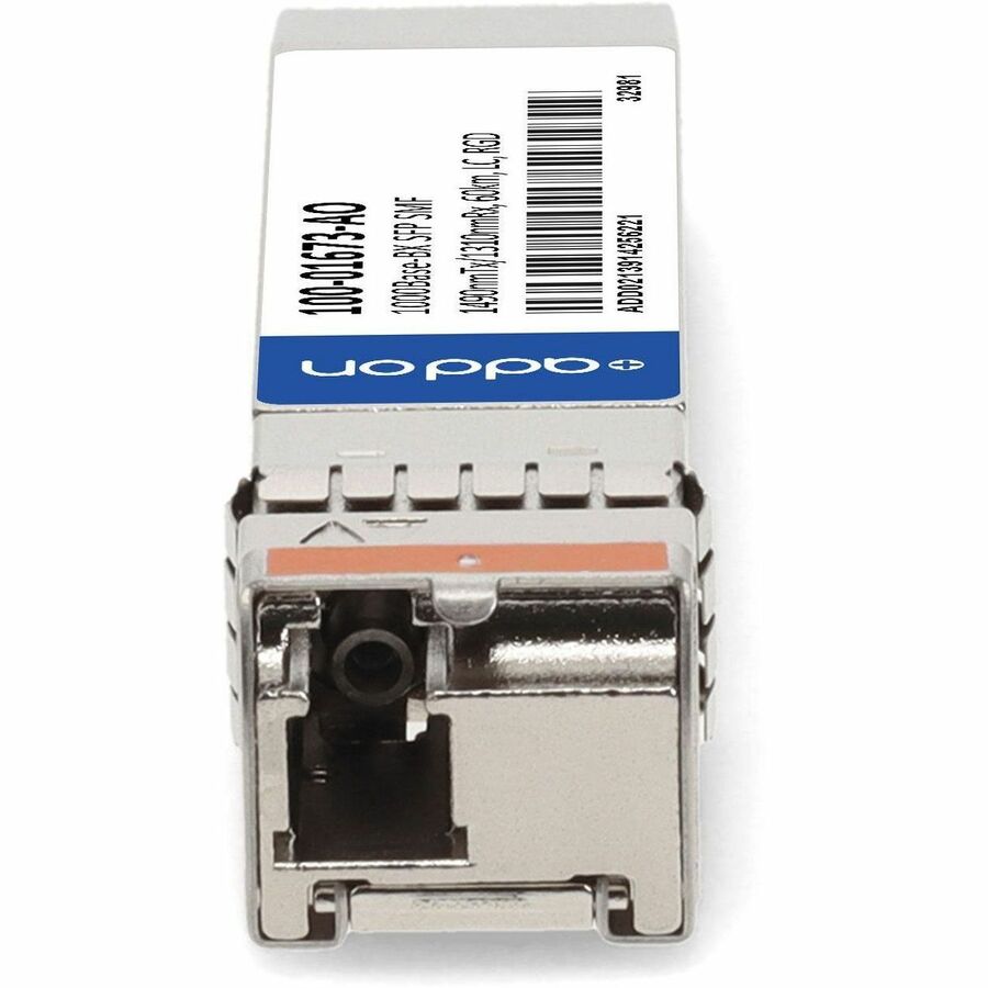 AddOn Calix 100-01673 Compatible TAA Compliant 1000Base-BX SFP Transceiver (SMF, 1490nmTx/1310nmRx, 60km, LC, Rugged)