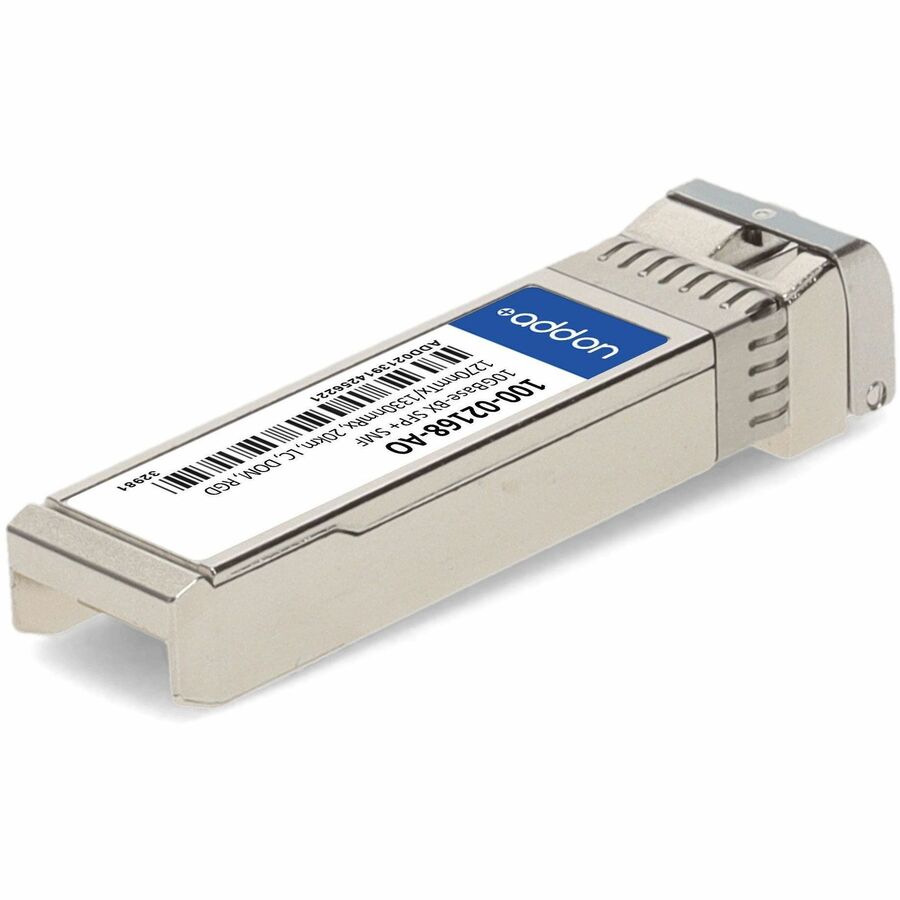 AddOn Calix 100-02168 Compatible TAA Compliant 10GBase-BX SFP+ Transceiver (SMF, 1270nmTx/1330nmRx, 20km, LC, DOM, Rugged)