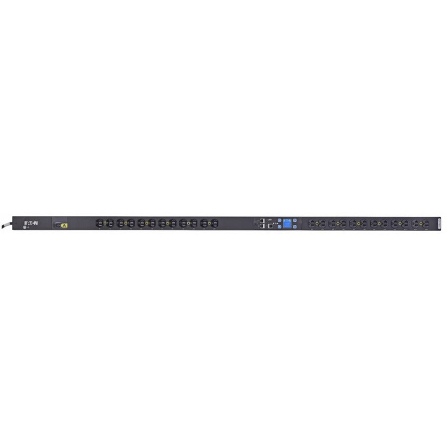 Eaton Metered Input rack PDU, 0U, L5-30P input, 2.88 kW max, 120V, 24A, 10 ft cord, Single-phase, Outlets: (24) 5-20R