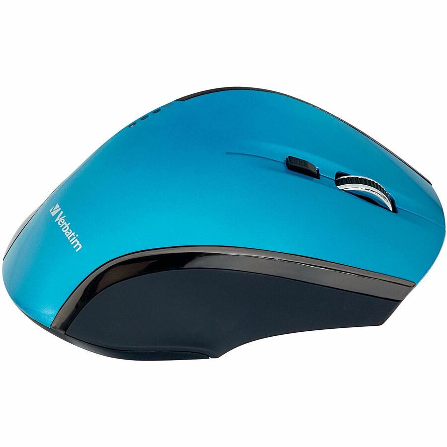 Verbatim Wireless Desktop 8-Button Deluxe Blue LED Mouse - Blue