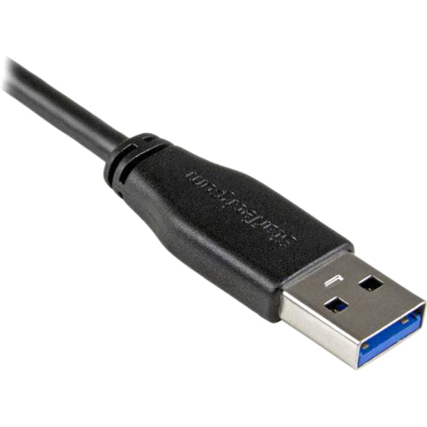 StarTech.com 2m 6 ft Slim Micro USB 3.0 (5Gbps) Cable - M/M - USB 3.0 A to Right-Angle Micro USB - USB 3.2 Gen 1