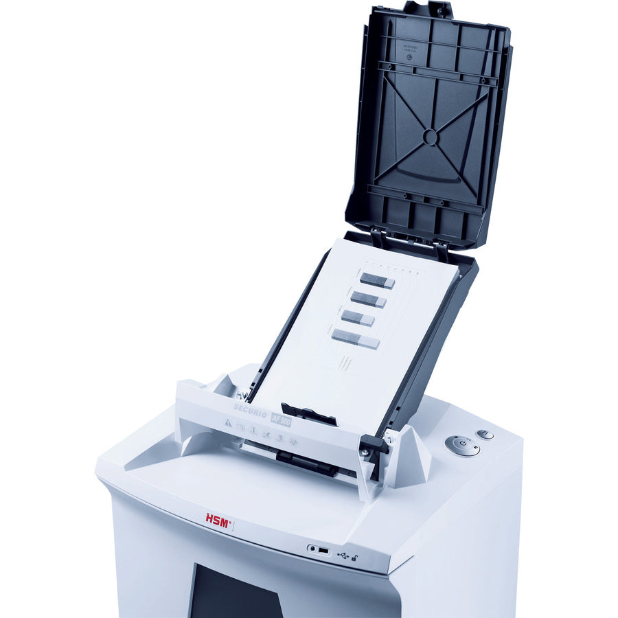 HSM SECURIO AF500 L5 Cross-Cut Shredder with Automatic Paper Feed