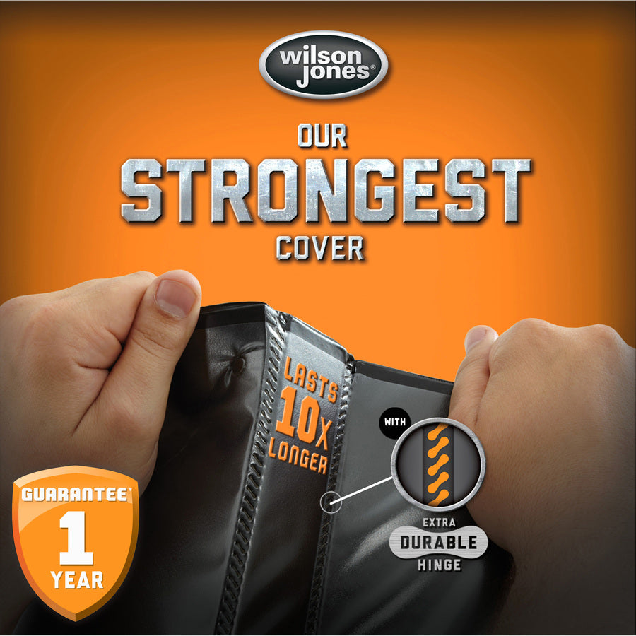 Wilson Jones® Heavy Duty Round Ring View Binder with Extra Durable Hinge, 2" , White