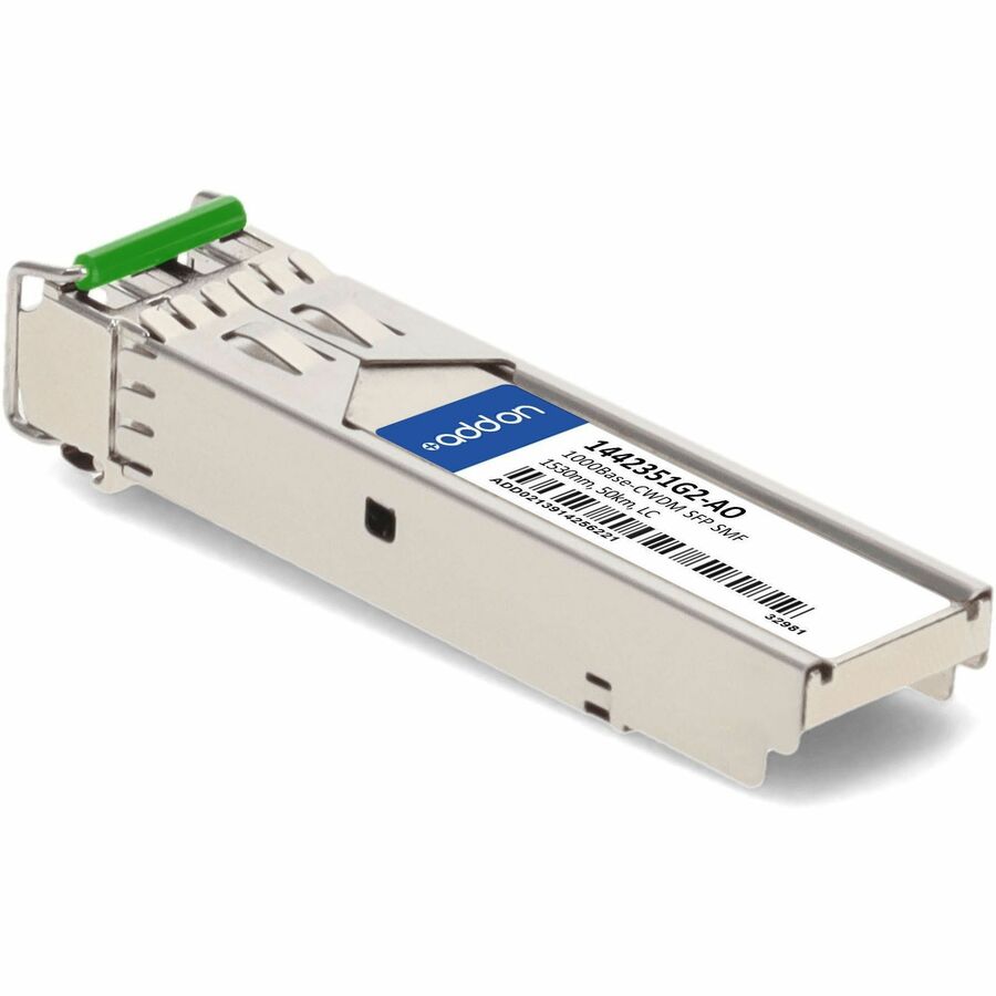AddOn ADTRAN 1442351G2 Compatible TAA Compliant 1000Base-CWDM SFP Transceiver (SMF, 1530nm, 50km, LC)