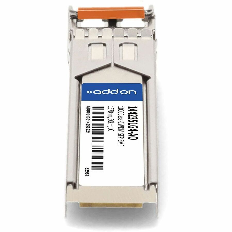 AddOn ADTRAN 1442351G4 Compatible TAA Compliant 1000Base-CWDM SFP Transceiver (SMF, 1570nm, 50km, LC)