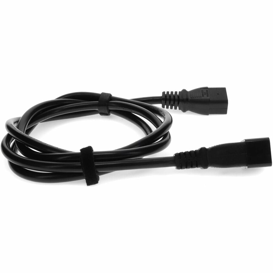 6ft C19 Female to C20 Male 16AWG 100-250V at 10A Black Power Cable