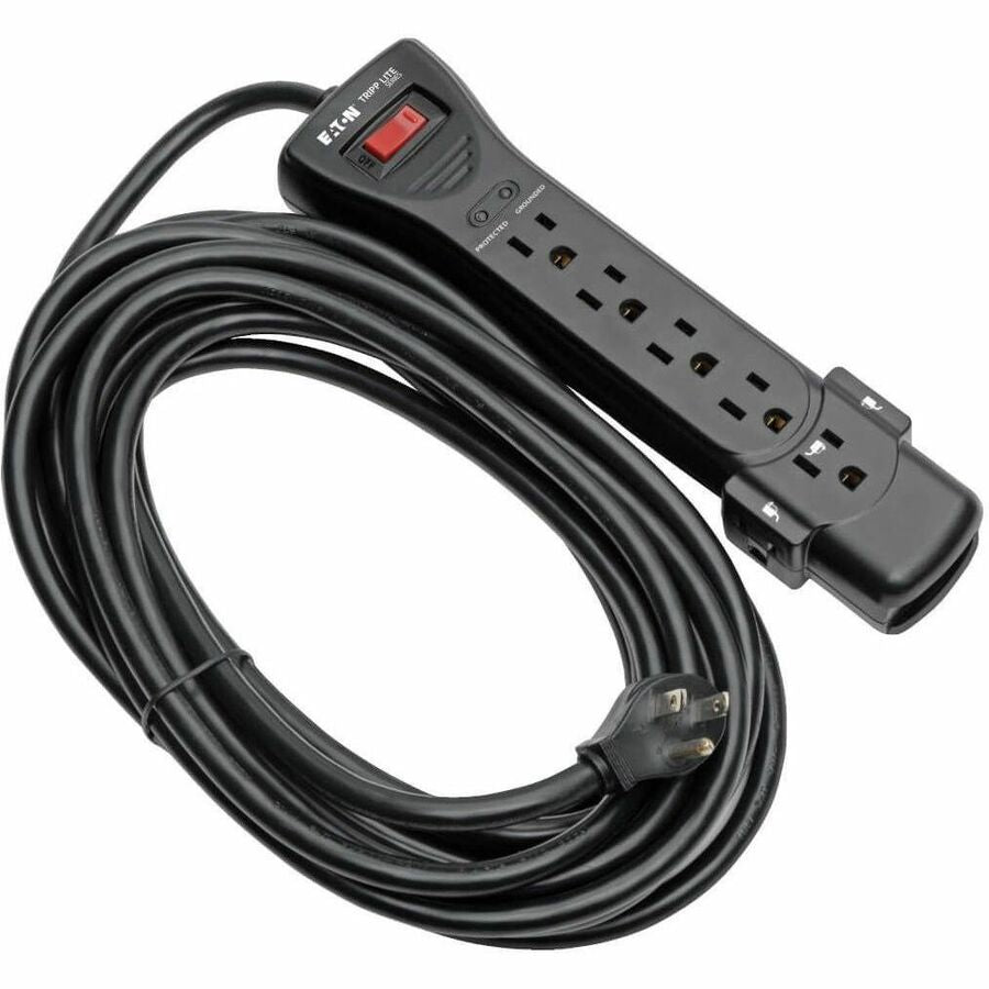 Eaton Tripp Lite Series Protect It! 7-Outlet Surge Protector, 25 ft. Cord, 2160 Joules, Black Housing