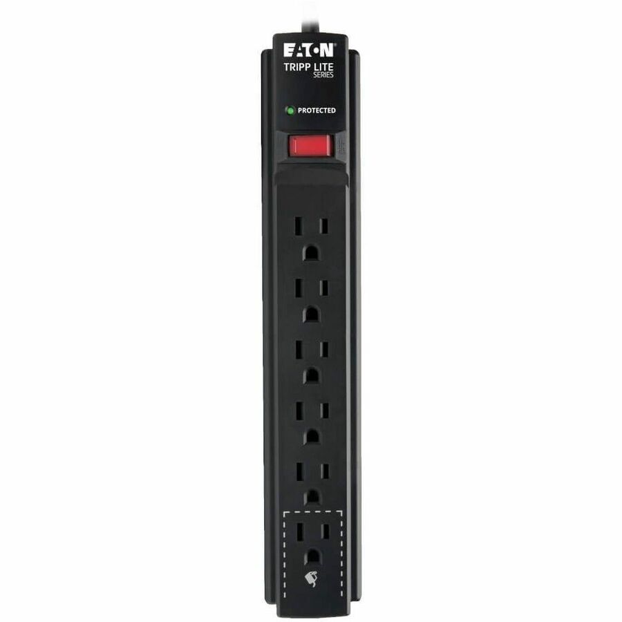 Eaton Tripp Lite Series Protect It! 6-Outlet Surge Protector, 15 ft. Cord, 790 Joules, Black Housing