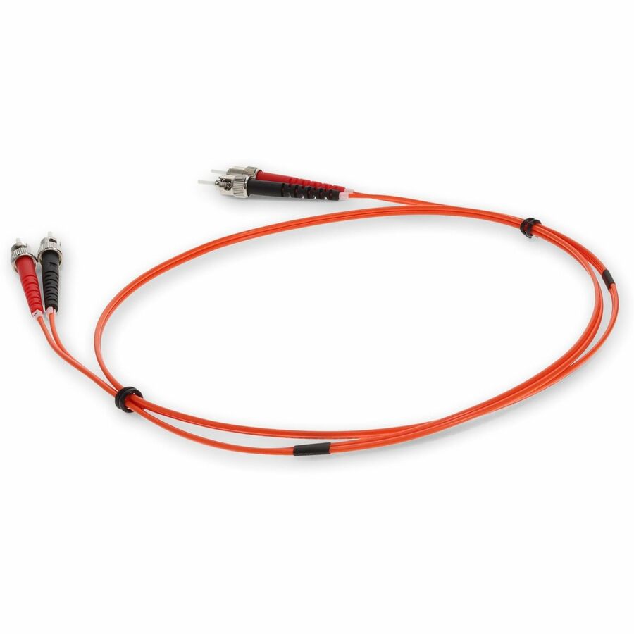 AddOn 6m ST (Male) to ST (Male) Orange OM1 Duplex Fiber OFNR (Riser-Rated) Patch Cable
