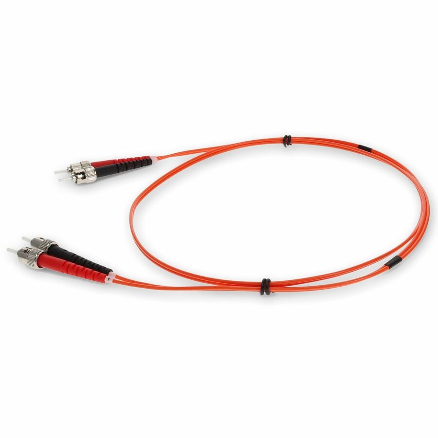 AddOn 6m ST (Male) to ST (Male) Orange OM1 Duplex Fiber OFNR (Riser-Rated) Patch Cable
