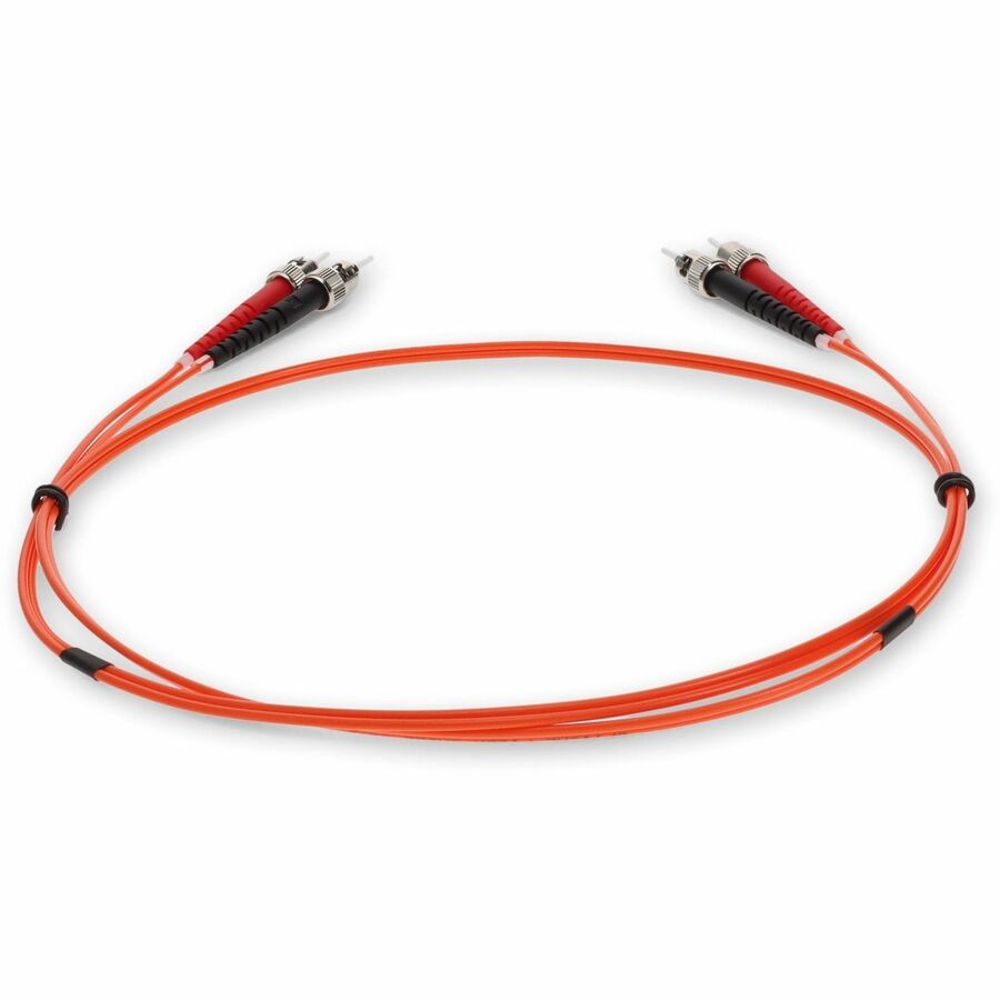AddOn 9m ST (Male) to ST (Male) Orange OM1 Duplex Fiber OFNR (Riser-Rated) Patch Cable