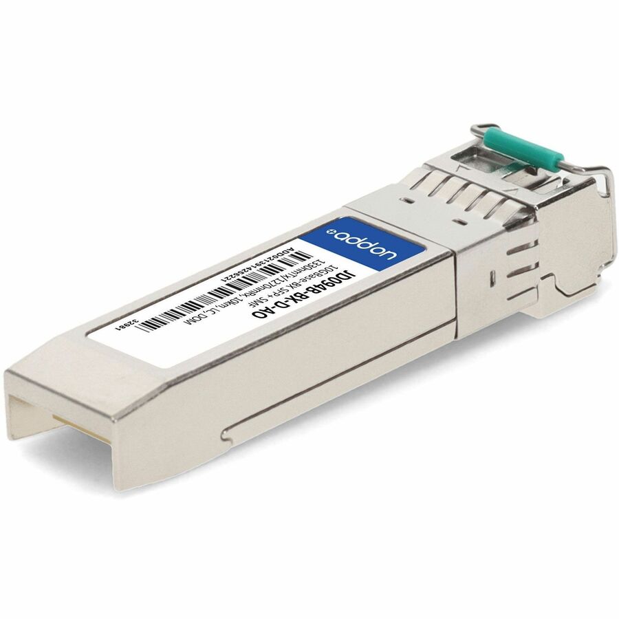 AddOn HP JD094B Compatible TAA Compliant 10GBase-BX SFP+ Transceiver (SMF, 1330nmTx/1270nmRx, 10km, LC, DOM)