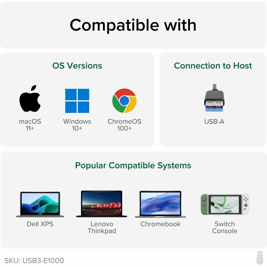 Plugable USB to Ethernet Adapter, USB 3.0 to Gigabit Ethernet