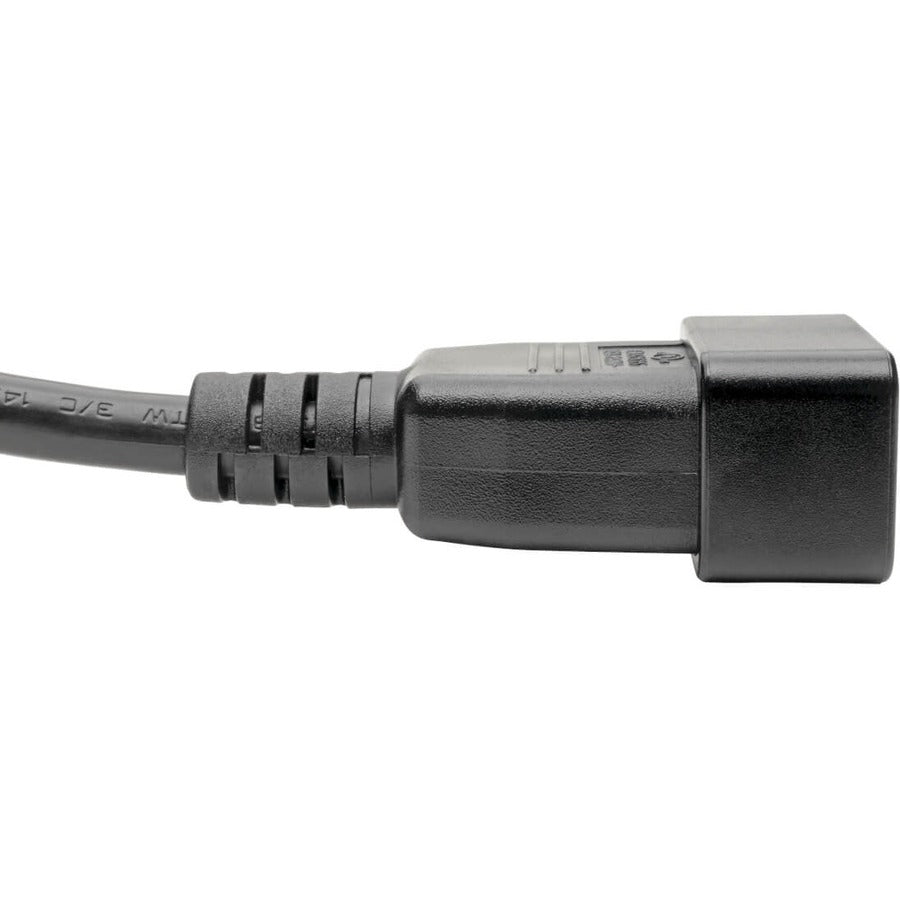 Eaton Tripp Lite Series Power Extension Cord, C19 to C20 - Heavy-Duty, 15A, 250V, 14 AWG, 6 ft. (1.83 m), Black