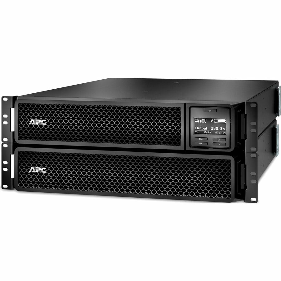APC Smart-UPS On-Line, 3kVA, Rackmount 2U, 208V/230V, 6x C13+2x C19 IEC outlets, SmartSlot, Extended runtime, W/ rail kit