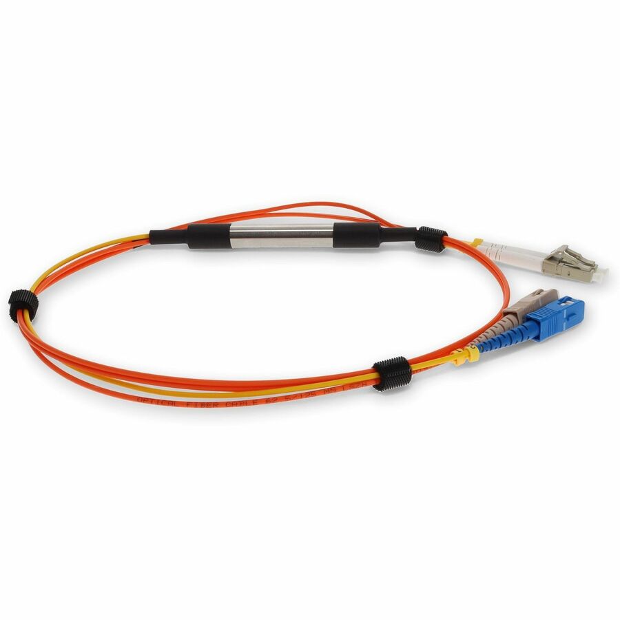 AddOn 5m Cisco CAB-MCP-LC-5M Compatible LC (Male) to SC (Male) Orange OM1 & OS1 Duplex Fiber Mode Conditioning Cable