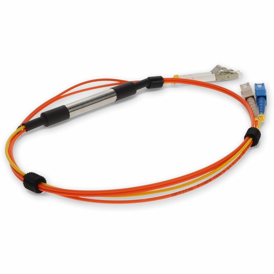 AddOn 3m LC (Male) to SC (Male) Orange OM1 & OS1 Duplex Fiber Mode Conditioning Cable