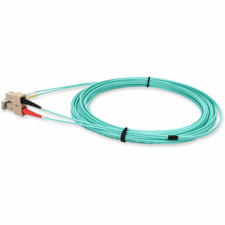 AddOn 3m LC (Male) to SC (Male) Orange OM2 Duplex Fiber OFNR (Riser-Rated) Patch Cable