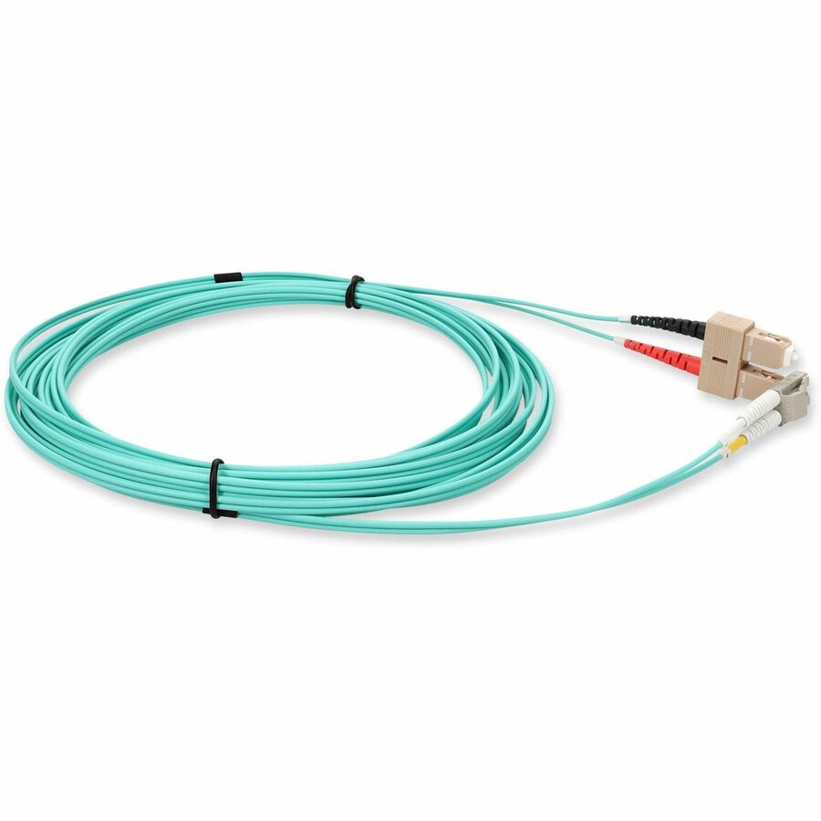 AddOn 3m LC (Male) to SC (Male) Orange OM2 Duplex Fiber OFNR (Riser-Rated) Patch Cable