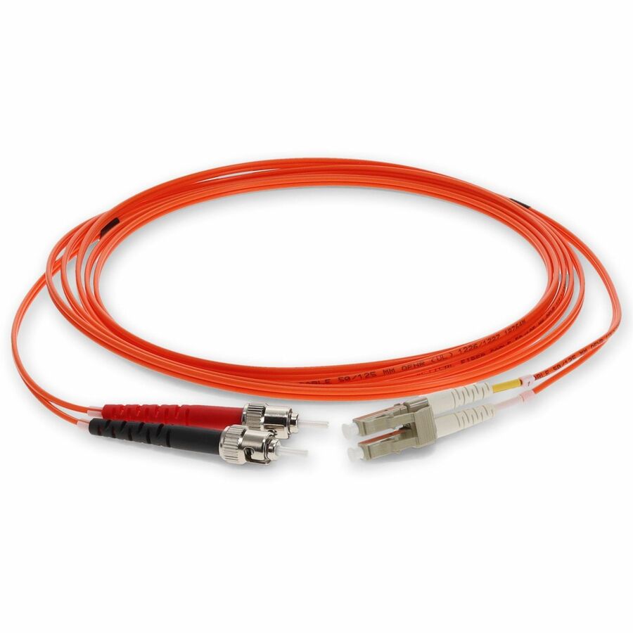 AddOn 3m LC (Male) to ST (Male) Orange OM2 Duplex Fiber OFNR (Riser-Rated) Patch Cable