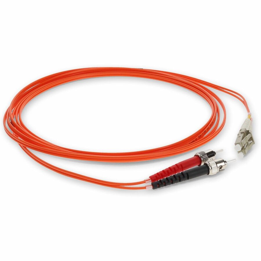 AddOn 3m LC (Male) to ST (Male) Orange OM2 Duplex Fiber OFNR (Riser-Rated) Patch Cable