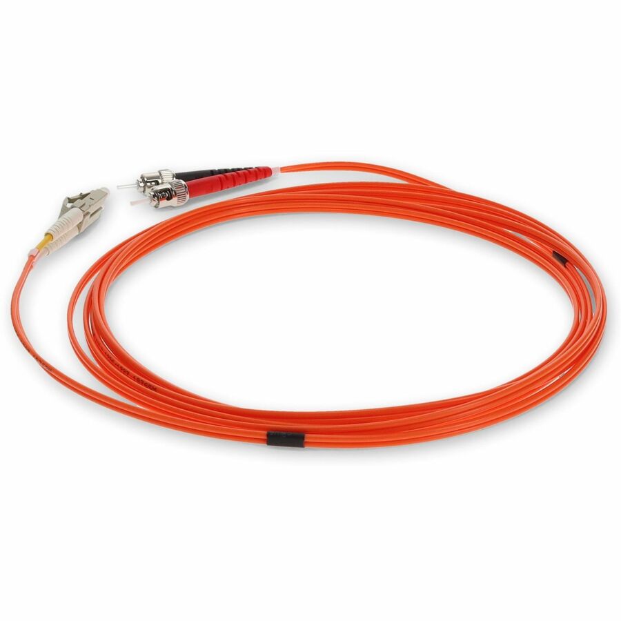 AddOn 3m LC (Male) to ST (Male) Orange OM2 Duplex Fiber OFNR (Riser-Rated) Patch Cable