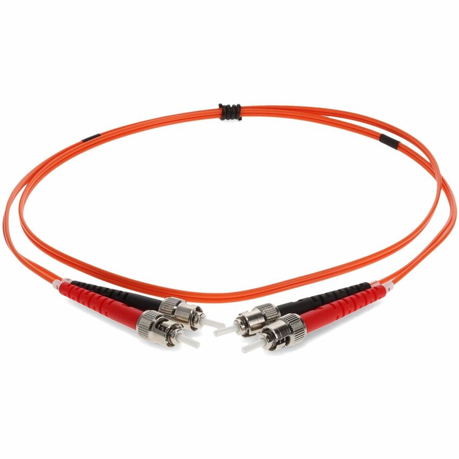 AddOn 3m ST (Male) to ST (Male) Orange OM2 Duplex Fiber OFNR (Riser-Rated) Patch Cable