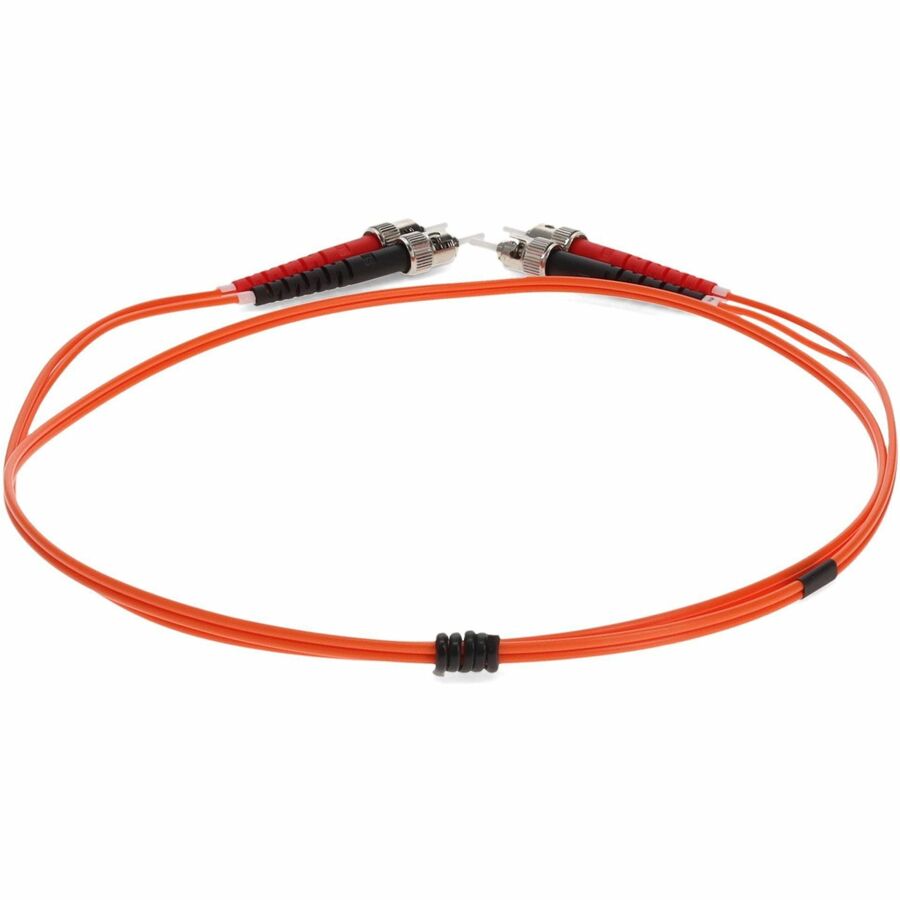 AddOn 3m ST (Male) to ST (Male) Orange OM2 Duplex Fiber OFNR (Riser-Rated) Patch Cable