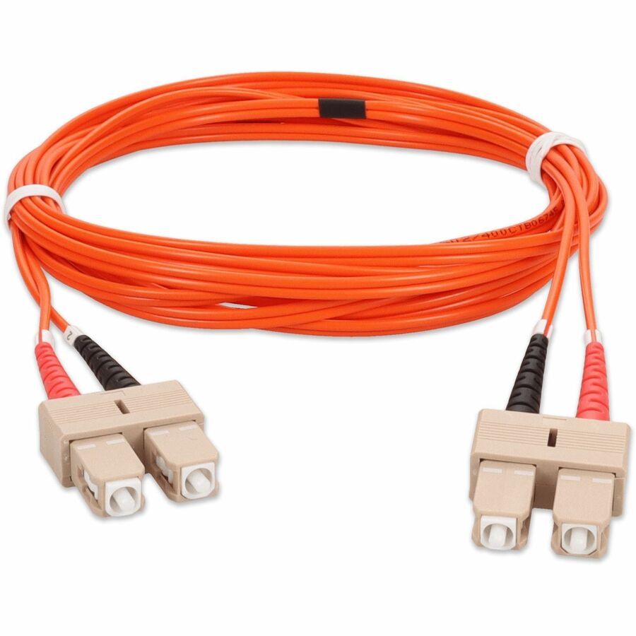 AddOn 3m SC (Male) to SC (Male) Orange OM2 Duplex Fiber OFNR (Riser-Rated) Patch Cable