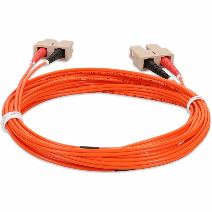 AddOn 3m SC (Male) to SC (Male) Orange OM2 Duplex Fiber OFNR (Riser-Rated) Patch Cable