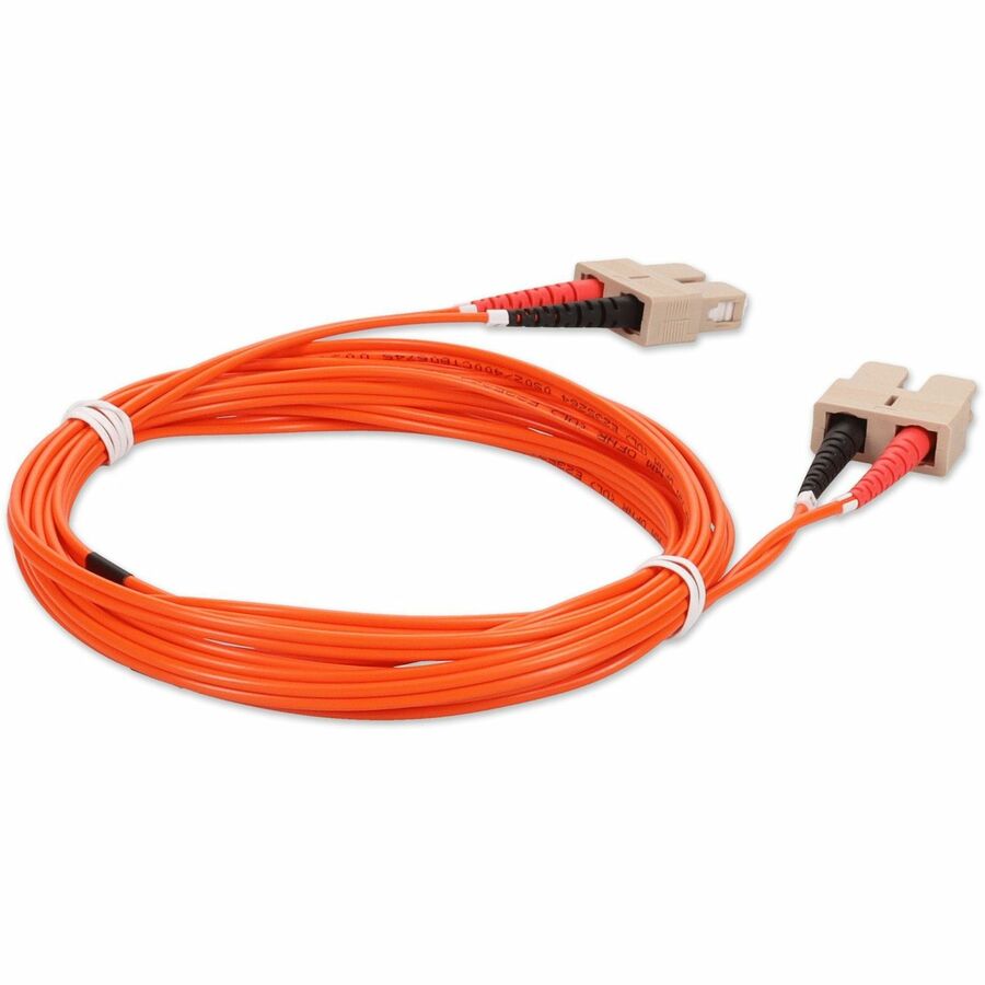 AddOn 3m SC (Male) to SC (Male) Orange OM2 Duplex Fiber OFNR (Riser-Rated) Patch Cable