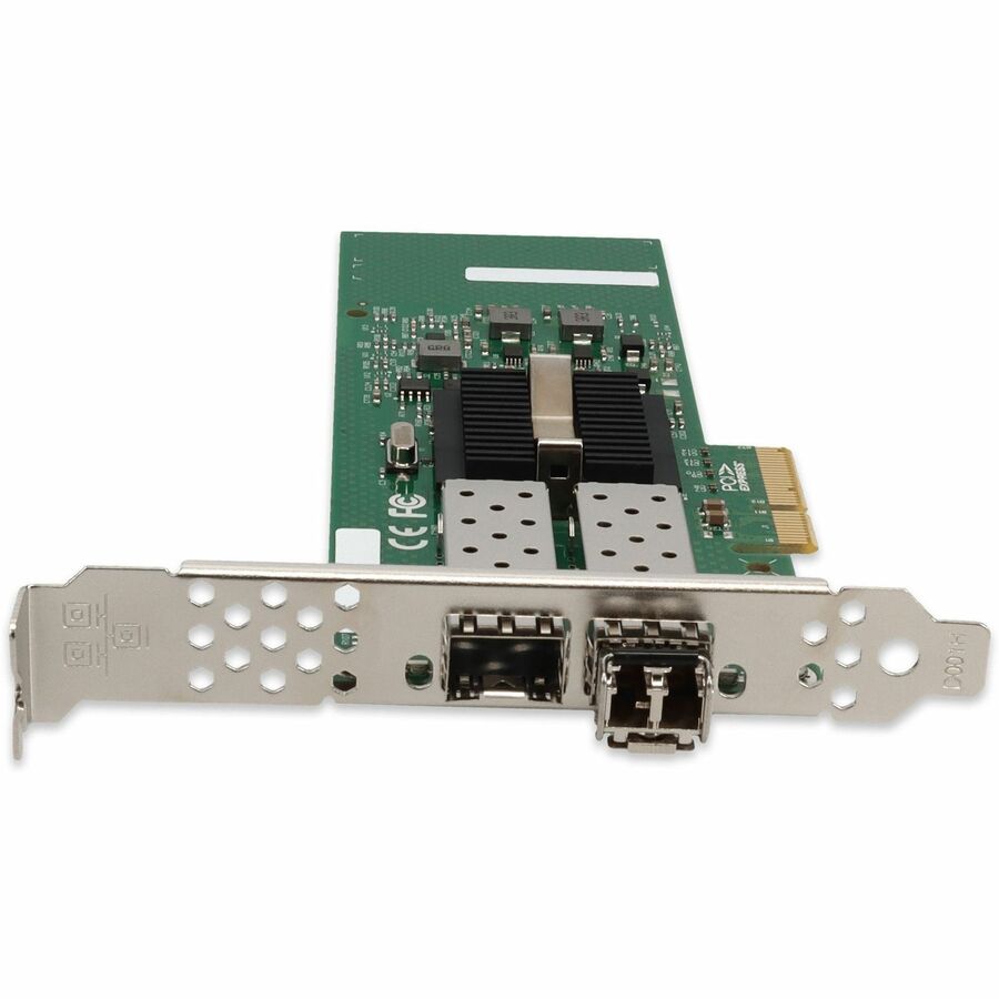 AddOn Intel I350F2 Comparable 1Gbs Dual SFP Port Network Interface Card with 2 1000Base-SX SFP Transceivers