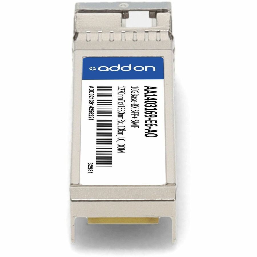 AddOn Avaya/Nortel AA1403169-E6 Compatible TAA Compliant 10GBase-BX SFP+ Transceiver (SMF, 1270nmTx/1330nmRx, 10km, LC, DOM)
