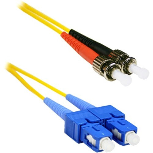 ENET 25M SC/ST Duplex Single-mode 9/125 OS1 or Better Yellow Fiber Patch Cable 25 meter SC-ST Individually Tested