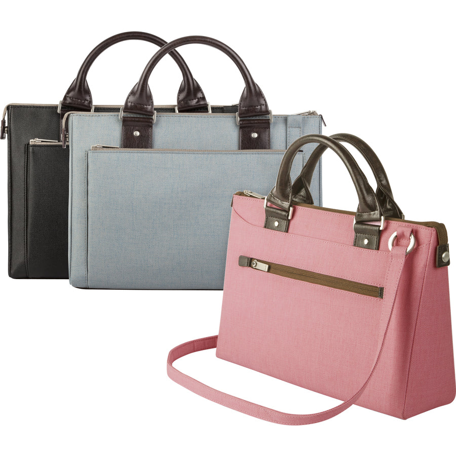 Moshi Moshi Urbana Mini Lightweight Bag - Metro Black, Padded Phone/tablet Compartments, Detachable Shoulder Strap