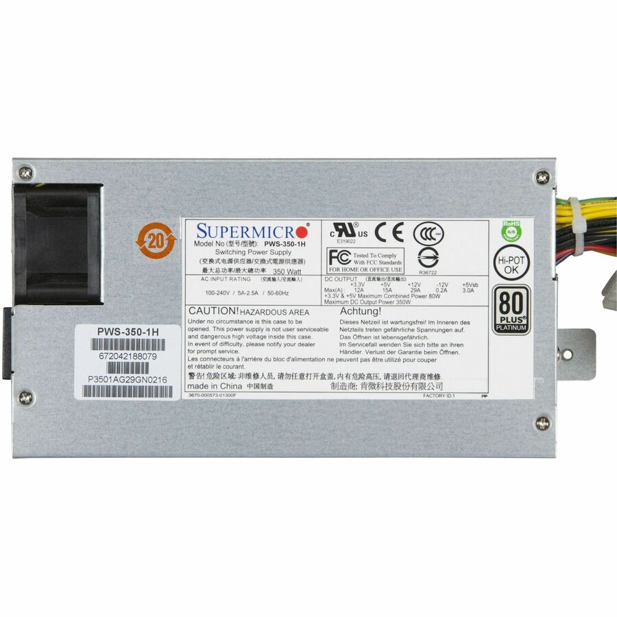 Supermicro PWS-350-1H 350W Power Supply