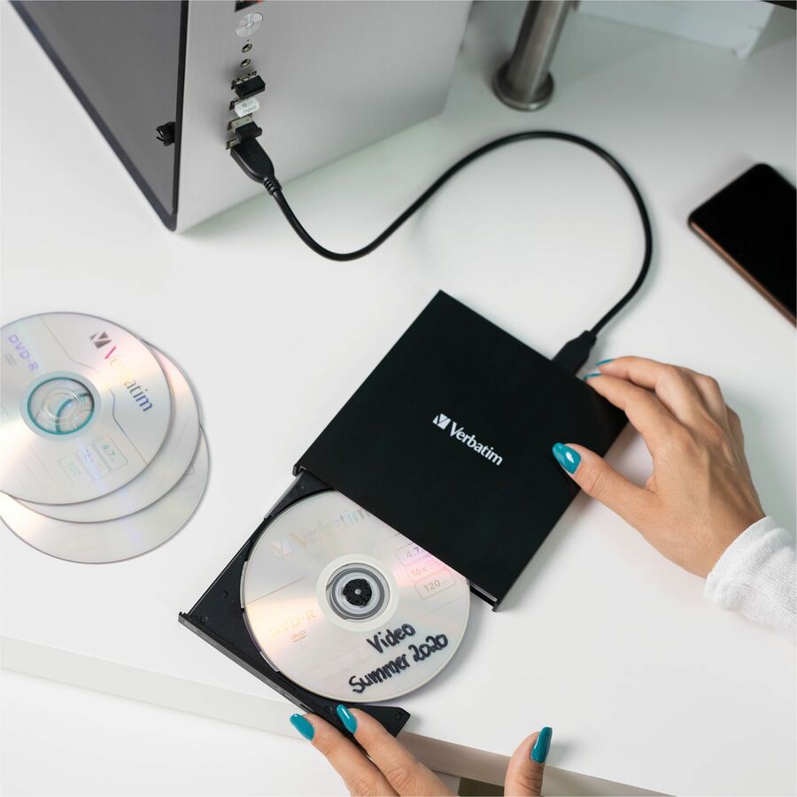 External Slimline CD/DVD Writer