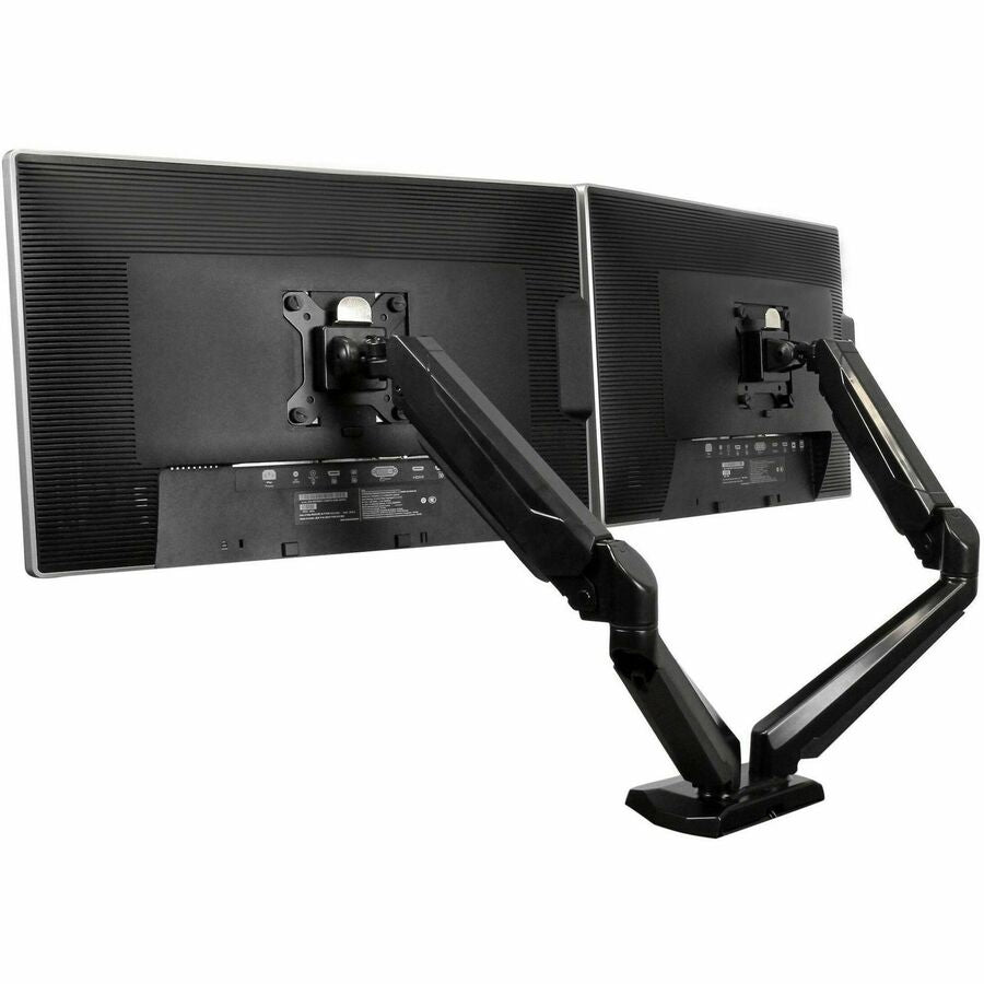 StarTech.com Dual Monitor Arm, USB Hub and Audio Ports in Base, Monitors up to 32" (17.6lb/8kg), VESA Monitor Stand Desk Mount