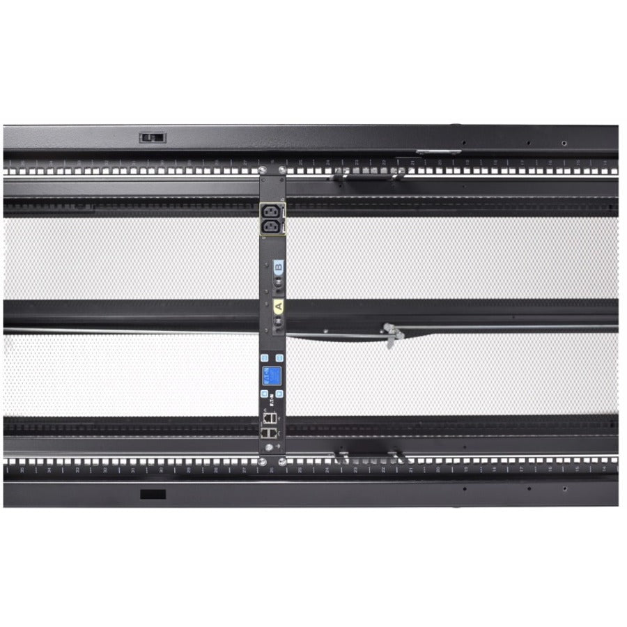 Eaton Metered Input rack PDU, 1U, L6-30P input, 5.76 kW max, 200-240V, 24A, 10 ft cord, Single-phase, Outlets: (8) C13 Outlet grip, (4) C19 Outlet grip