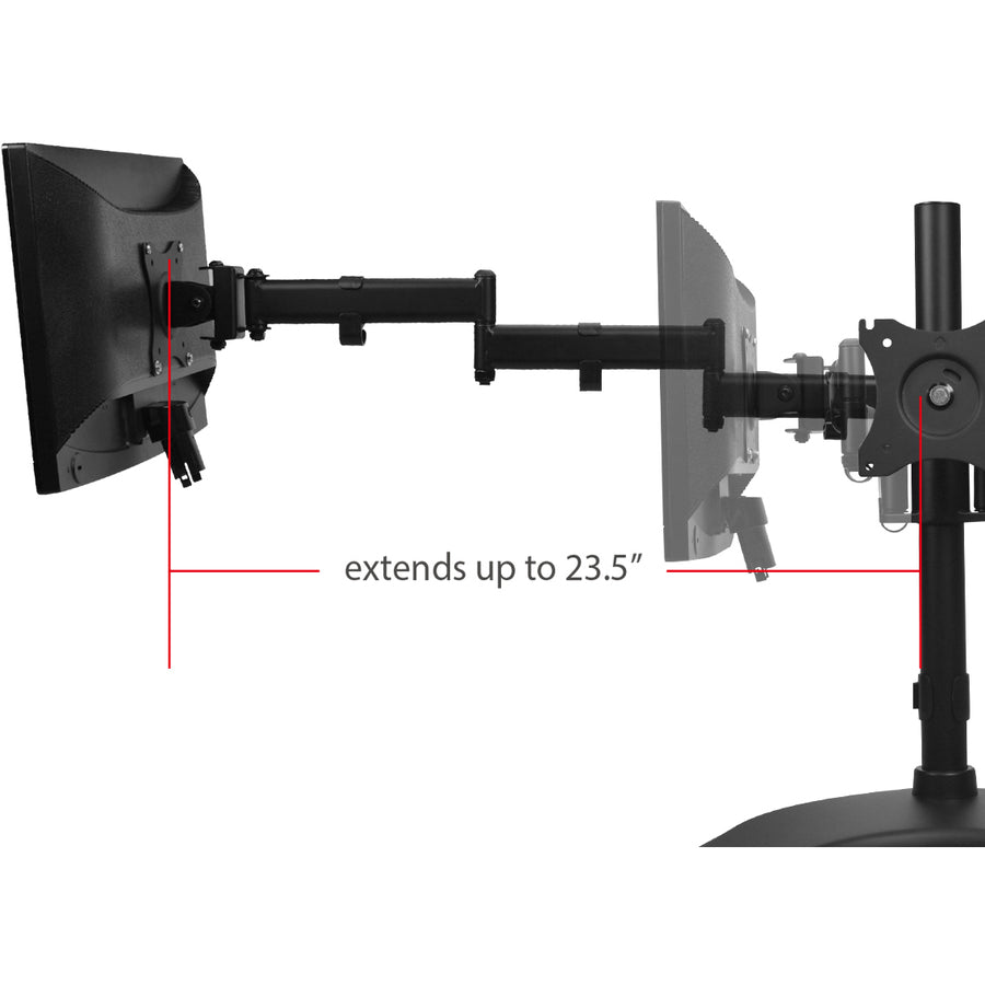 SIIG Articulated Freestanding Triple Monitor Desk Stand - 13"-27"