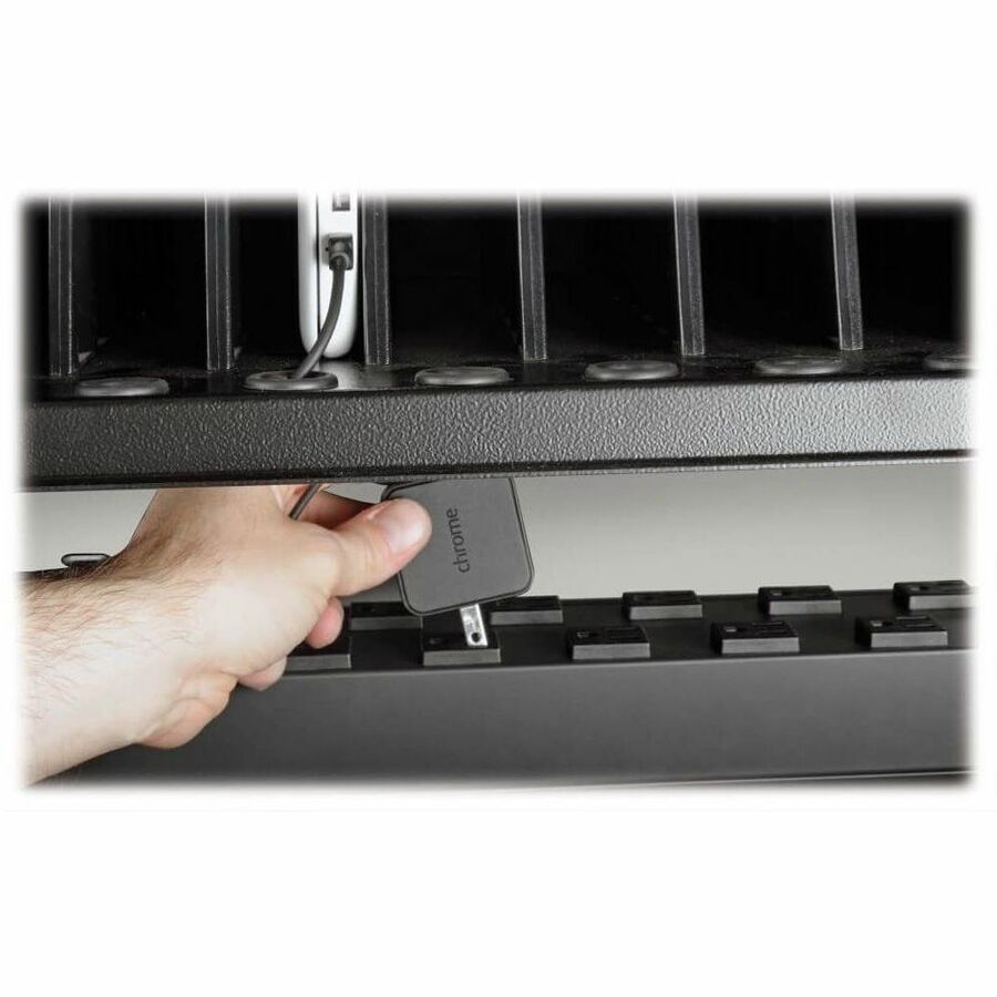 Eaton Tripp Lite Series Multi-Device Charging Cart, 32 AC Outlets, Chromebooks and Laptops, Wall-Mount Option, White