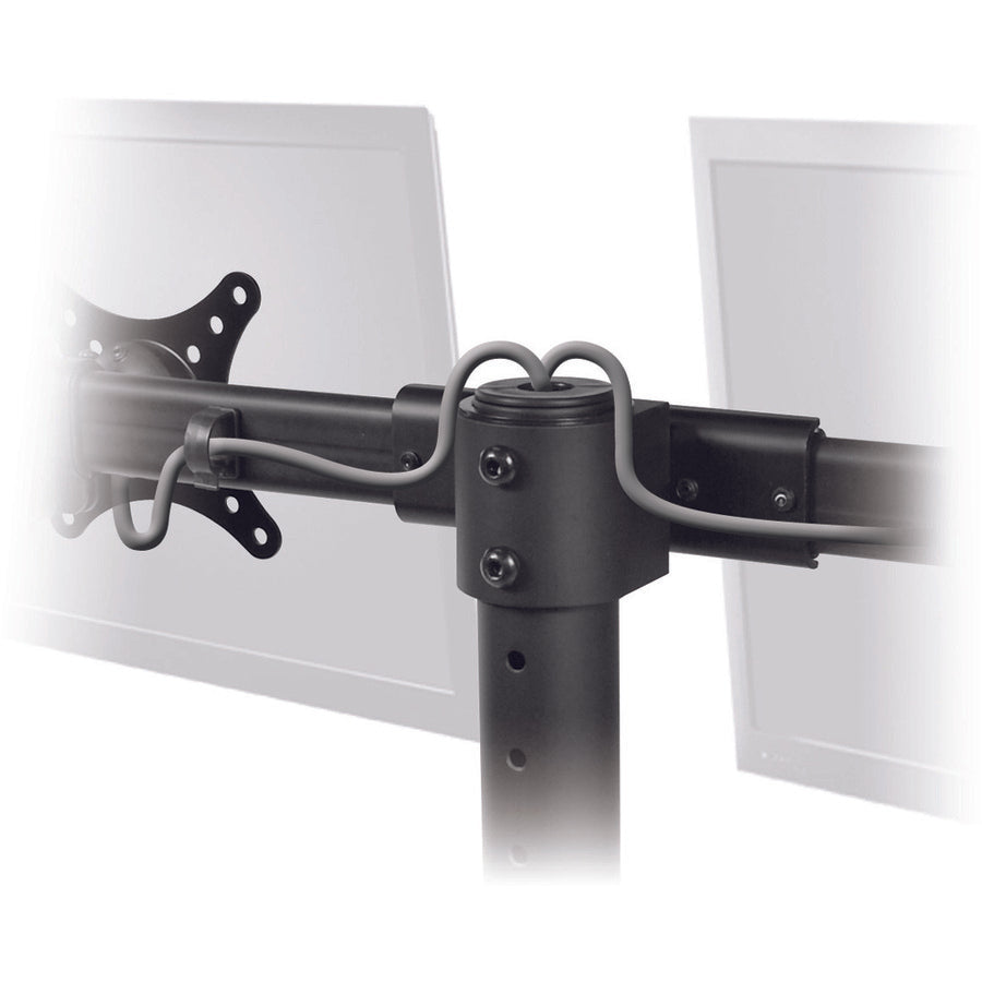 Freestanding Dual Monitor Desk Stand - 13" to 27", Max Load 22 lbs