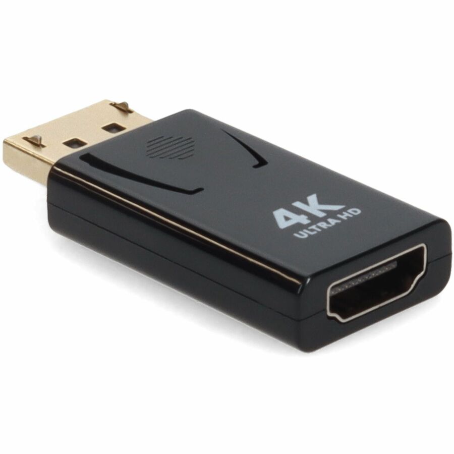 HP QK108AV Compatible DisplayPort 1.2 Male to HDMI 1.3 Female Black Adapter Which Requires DP++ For Resolution Up to 2560x1600 (WQXGA)