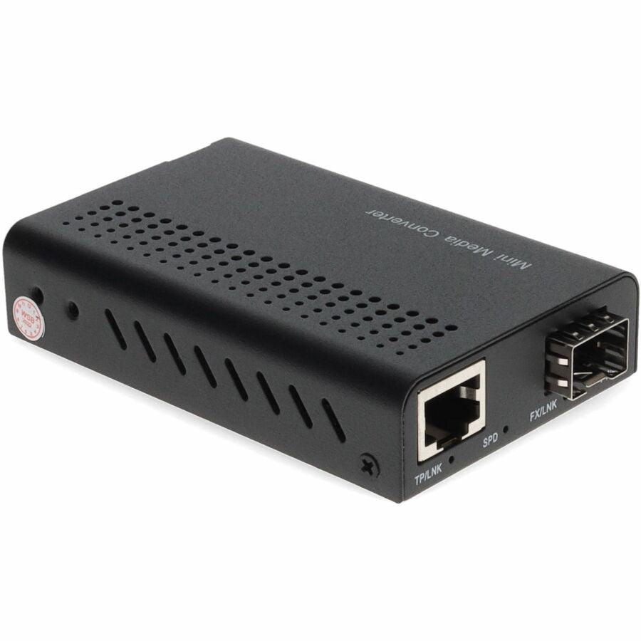 AddOn 10/100/1000Base-TX(RJ-45) to Open SFP Port Mini Media Converter