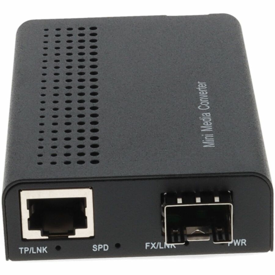 AddOn 10/100/1000Base-TX(RJ-45) to Open SFP Port Mini Media Converter