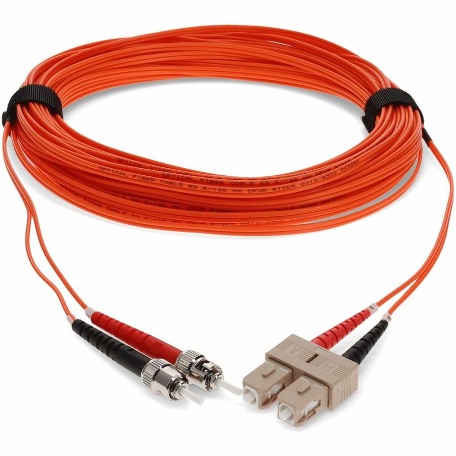 AddOn ADD-ST-SC-50M6MMF Fiber Optic Duplex Network Patch Cable