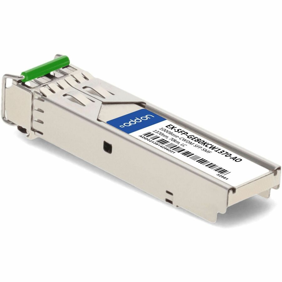 AddOn Juniper Networks EX-SFP-GE80KCW1370 Compatible TAA Compliant 1000Base-CWDM SFP Transceiver (SMF, 1370nm, 70km, LC)
