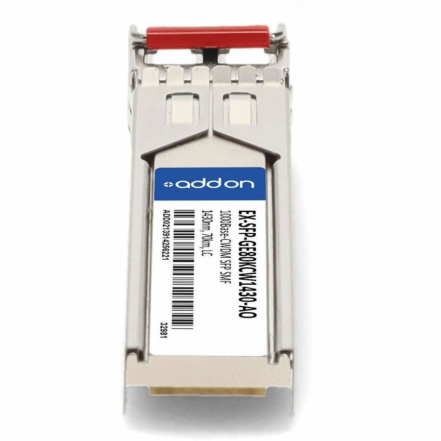 AddOn Juniper Networks EX-SFP-GE80KCW1430 Compatible TAA Compliant 1000Base-CWDM SFP Transceiver (SMF, 1430nm, 70km, LC)